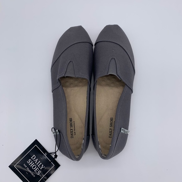 Daily Shoes Walker Linen Charcoal 9 - Picture 3 of 6